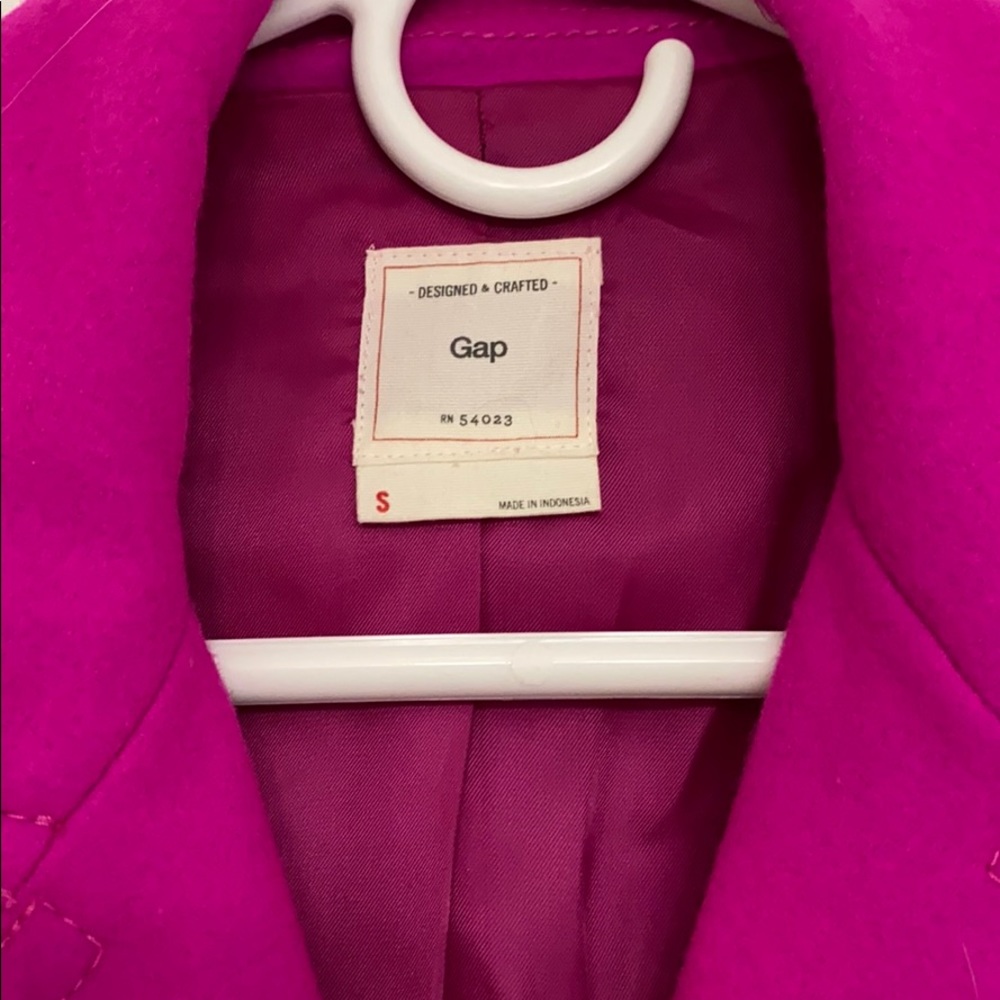 Fuchsia wool jacket - Picture 2 of 5